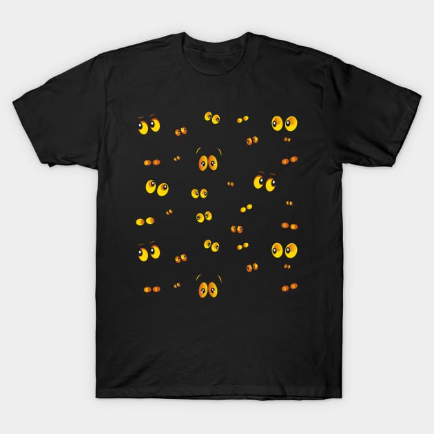 Glowing in the dark eyes T-Shirt by GULSENGUNEL